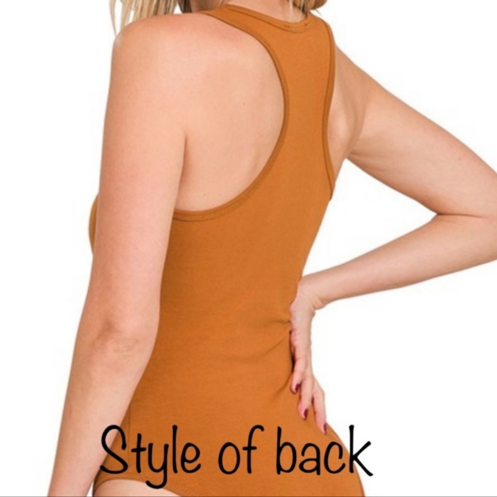 NWT White Razor Back bodysuit - Picture 2 of 5